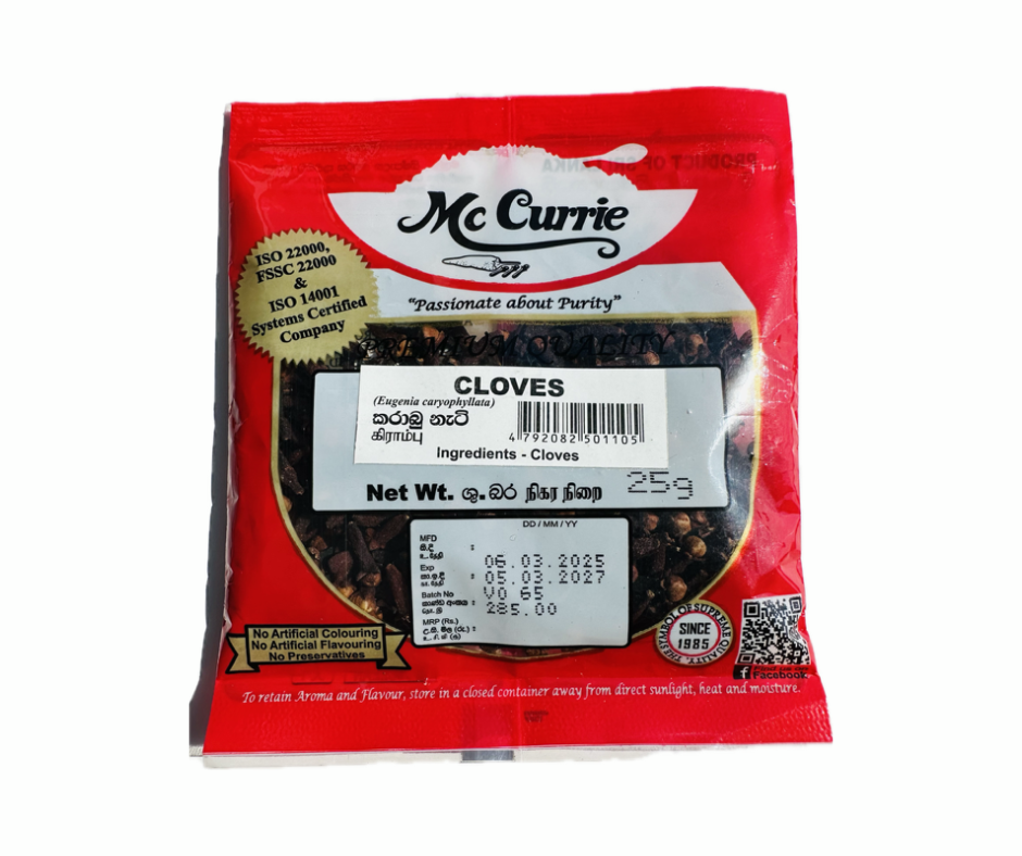 Mc Currie Clove Whole 50g