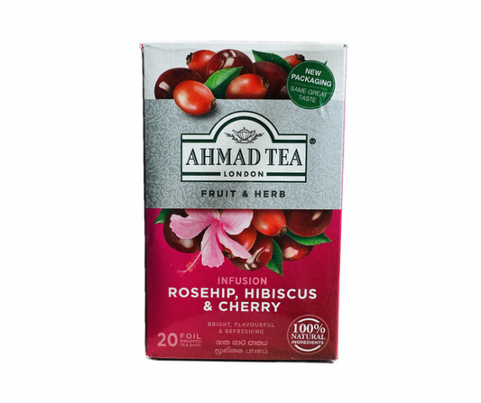 AHMAD TEA Rosehip, Hibiscus & Cherry - 20 Tea Bags
