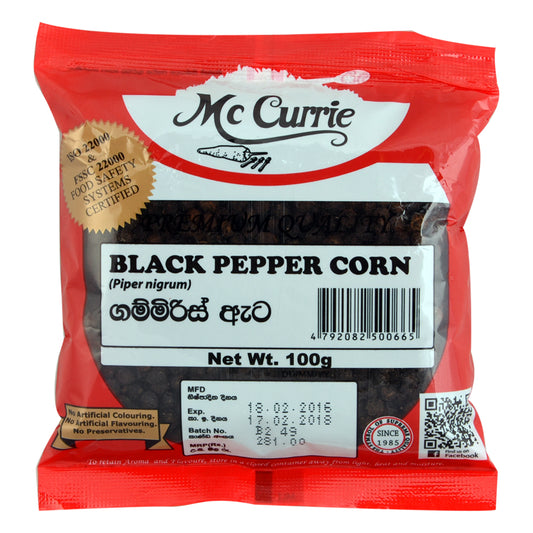 Mc Currie Black Peppercorn 100g